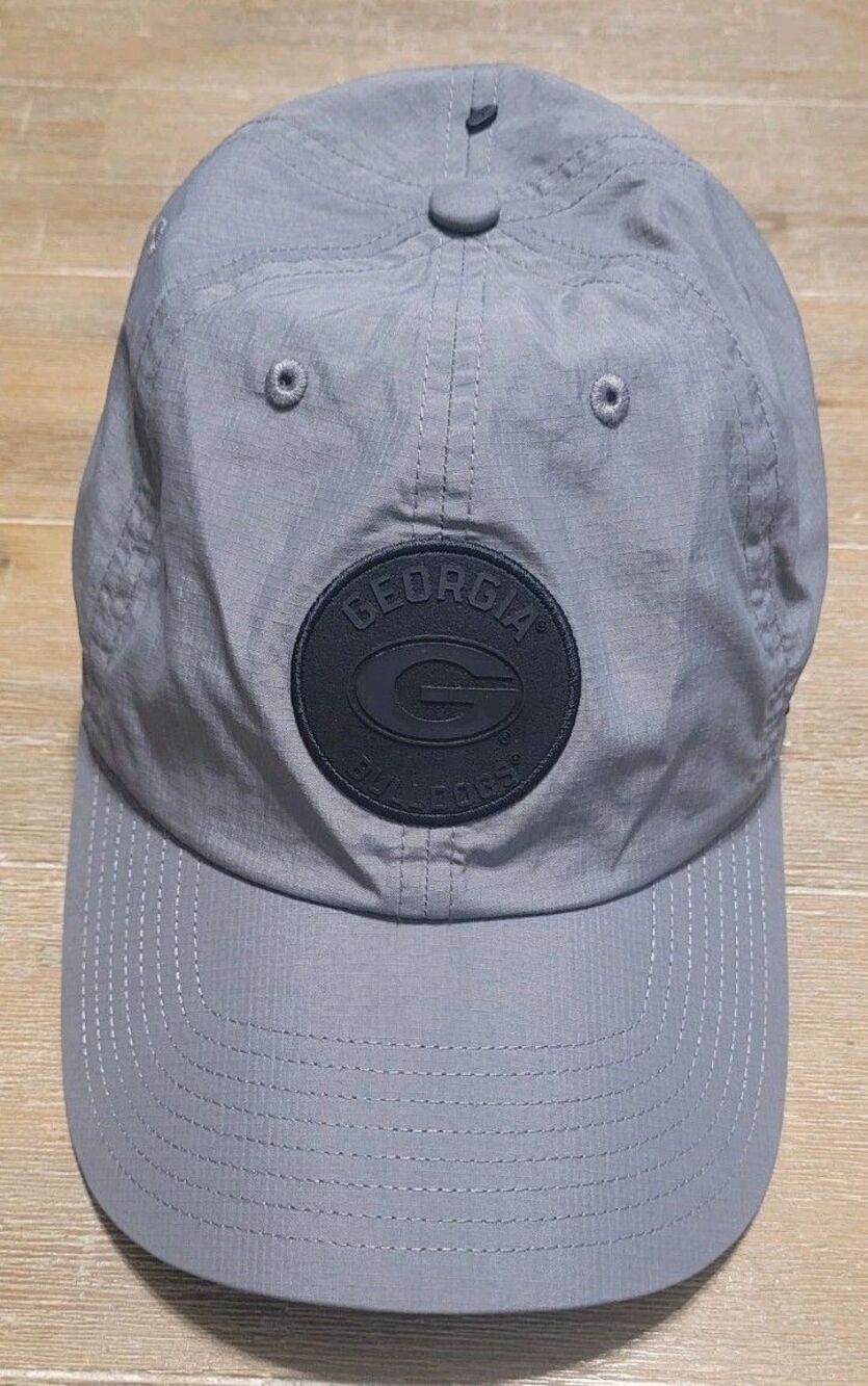 NEW ‘47 Brand Georgia Bulldogs Dad Hat Gray W/ Black Patch Clean Up Lightweight